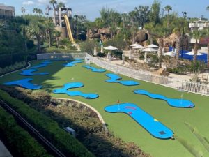 Aerial view of MiniLinks course at the Marriott Hotel in Orlando, Florida