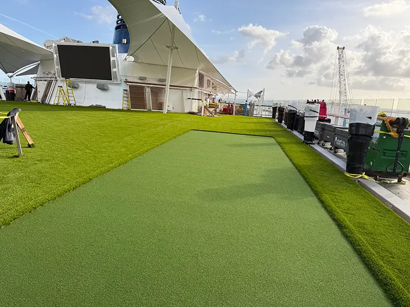 This Bocce Ball court was also incorporated by AGS for a lounging / open space on a vessel